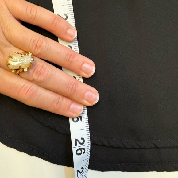 Dynamite vneck black soft sleeveless tank w silky layer top women's size Small - Picture 9 of 10